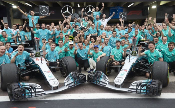 Formel 1, Groer Preis von Brasilien: Lewis Hamilton, Valtteri Bottas (Mercedes-AMG Petronas Motorsport)