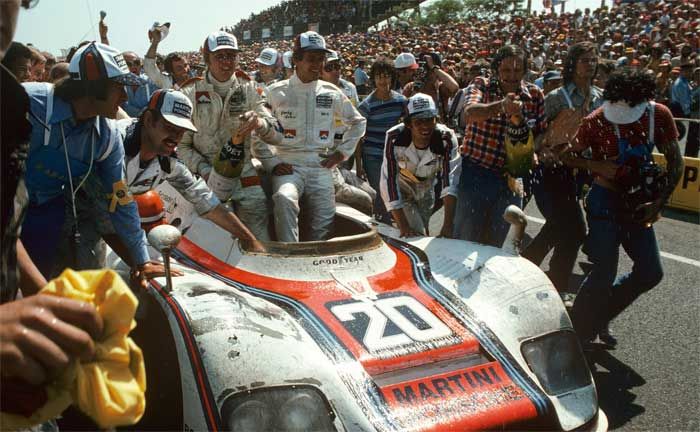 Jacky Ickx, Gijs van Lennep (r-l), Porsche 936/76, Le Mans, Frankreich, 1976, Porsche AG