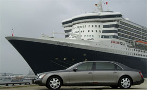 Maybach begrt die Queen Mary 2